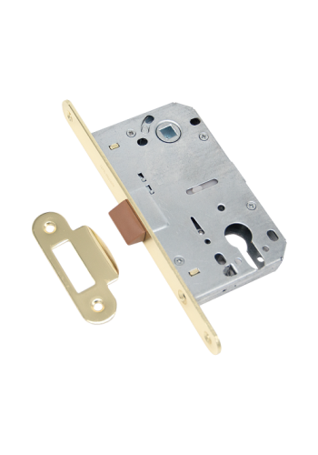 Защёлка врезная под ключевой цилиндр ADDEN BAU. KEY 418 GOLD (цвет ЗОЛОТО БЛЕСТЯЩЕЕ)