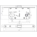 Защёлка врезная магнитная под ключевой цилиндр ADDEN BAU KEY-5085 MAG WHITE (цвет БЕЛЫЙ)