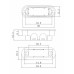 Защёлка врезная магнитная под ключевой цилиндр ADDEN BAU KEY-5085 MAG WHITE (цвет БЕЛЫЙ)
