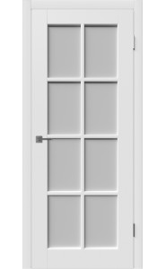 Межкомнатная дверь Porta, со стеклом, цвет Polar